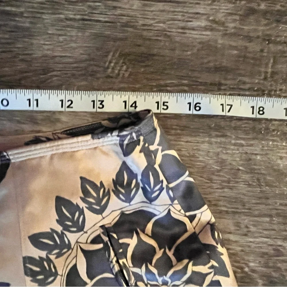 Talbots Floral A-Line Skirt - Navy and Cream - Picture 3 of 7